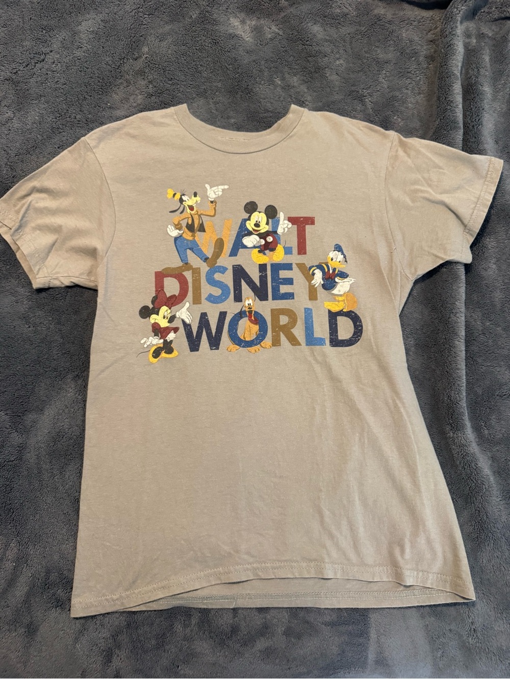 Disney Beige Walt Disney World Classic Character Tee